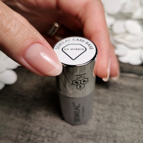 Semilac CARE BASE - Semilac Soak Off Gel / Hybrid Nail Polish BASE 7ML UV Hybrid Base