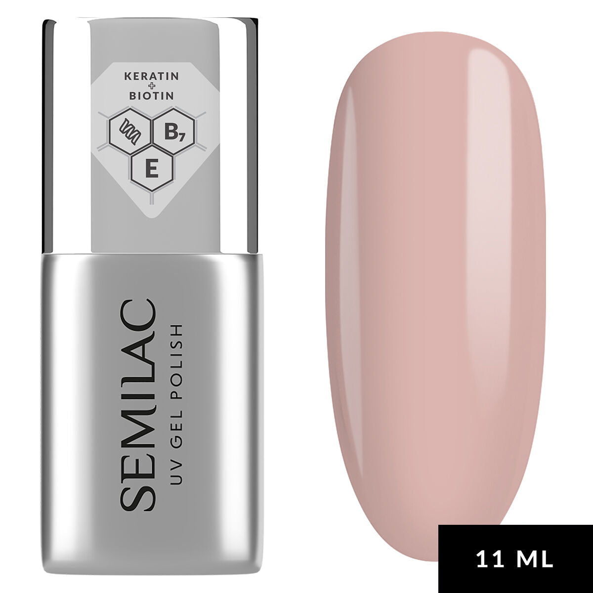 semilac CARE BASE - Semilac Soak Off Gel / Hybrid Nail Polish BASE 11 ML UV Hybrid Base