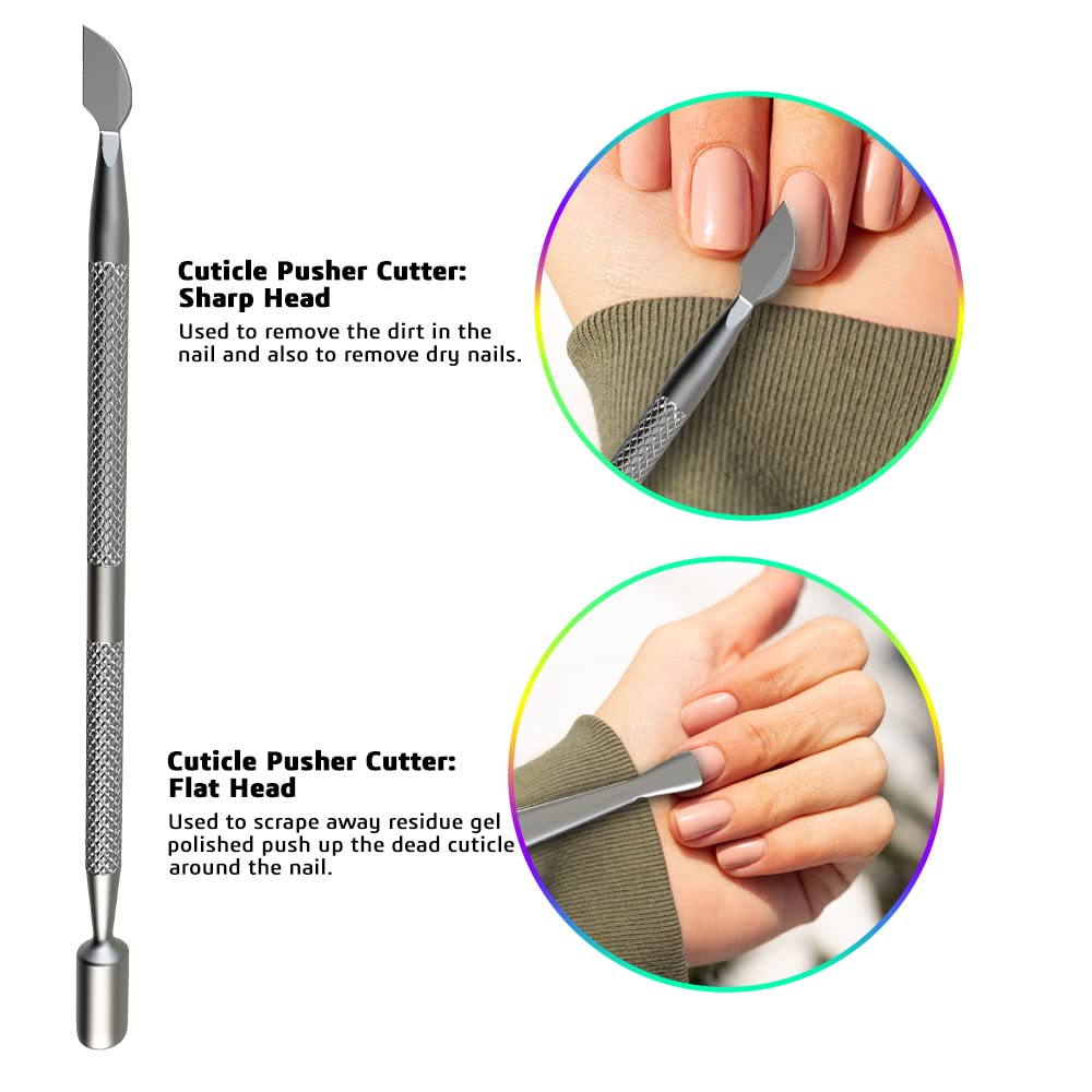 semilac Cuticle Pusher Stainless Steel 5.2 in GE Nail Tools