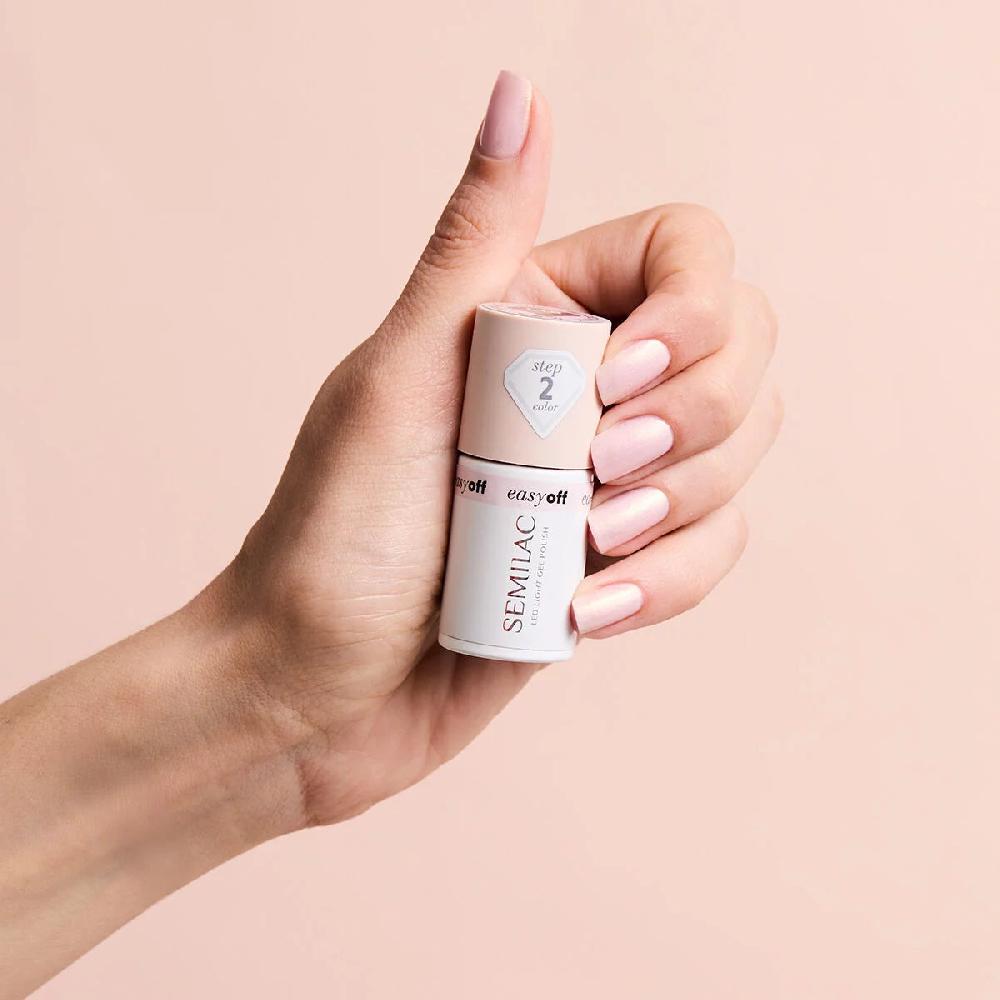 Semilac L10 EASY OFF Glazed Milk - Semilac Soak Off Gel / Hybrid Nail Polish UV Hybrid Color