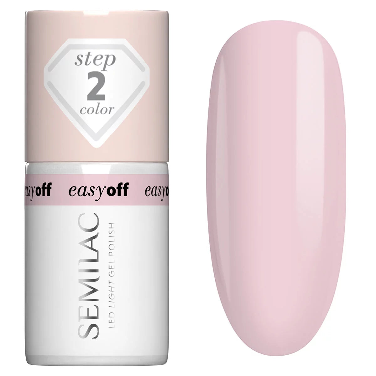 semilac L11 EASY OFF Pink Marshmallow - Semilac Soak Off Gel / Hybrid Nail Polish UV Hybrid Color