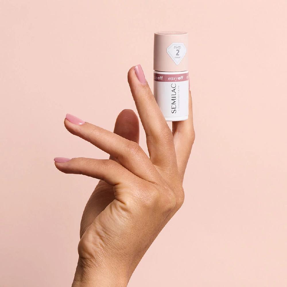 Semilac L13 EASY OFF Mocha Cream - Semilac Soak Off Gel / Hybrid Nail Polish UV Hybrid Color