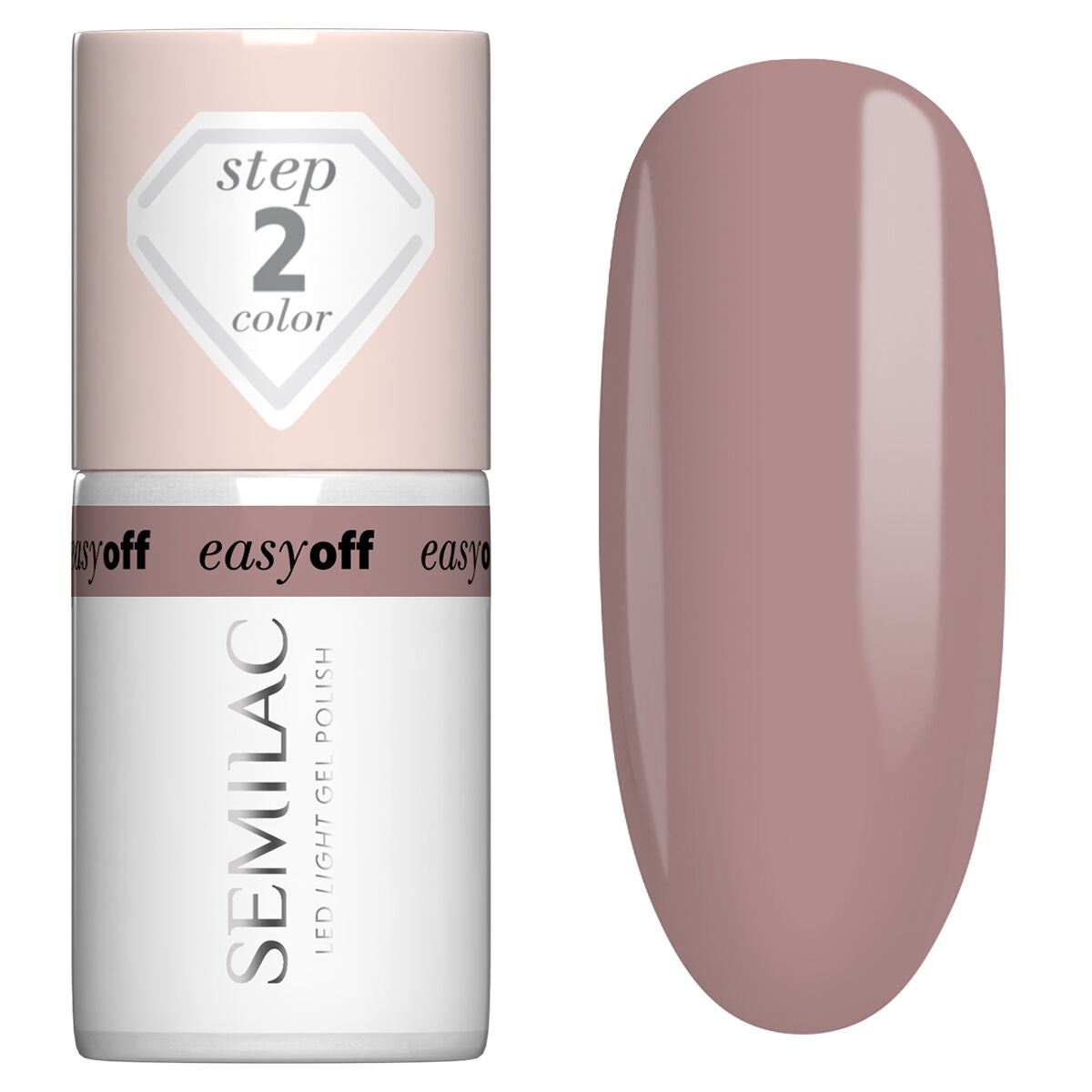 semilac L13 EASY OFF Mocha Cream - Semilac Soak Off Gel / Hybrid Nail Polish UV Hybrid Color