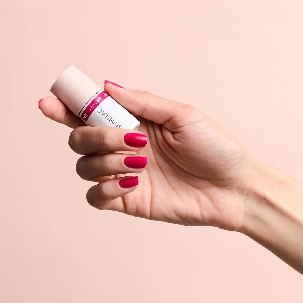 Semilac L17 EASY OFF Pink Coral - Semilac Soak Off Gel / Hybrid Nail Polish UV Hybrid Color