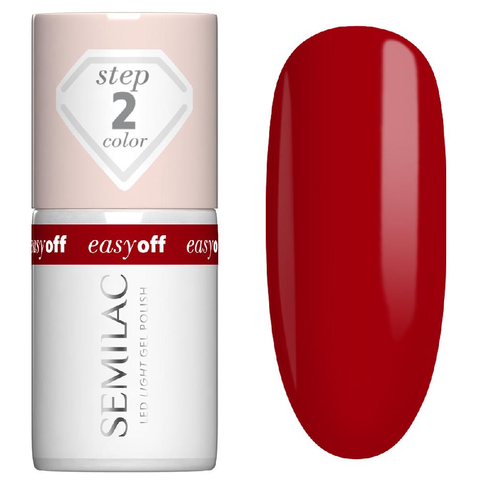 semilac L18 EASY OFF The Red Core - Semilac Soak Off Gel / Hybrid Nail Polish UV Hybrid Color