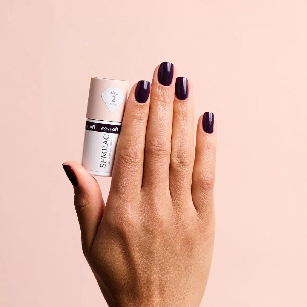 Semilac L21 EASY OFF Berry - Semilac Soak Off Gel / Hybrid Nail Polish UV Hybrid Color