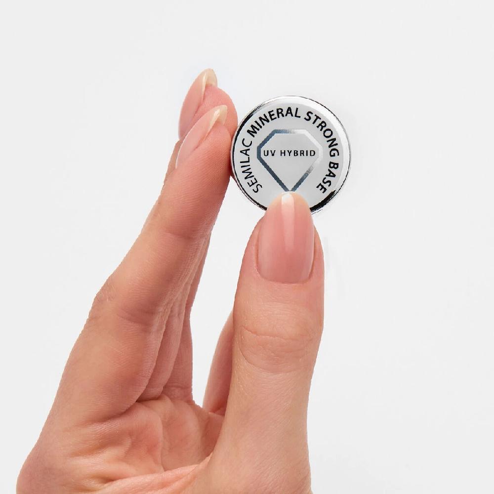 Semilac MINERAL STRONG BASE - Semilac Soak Off Gel / Hybrid Base UV Hybrid Base