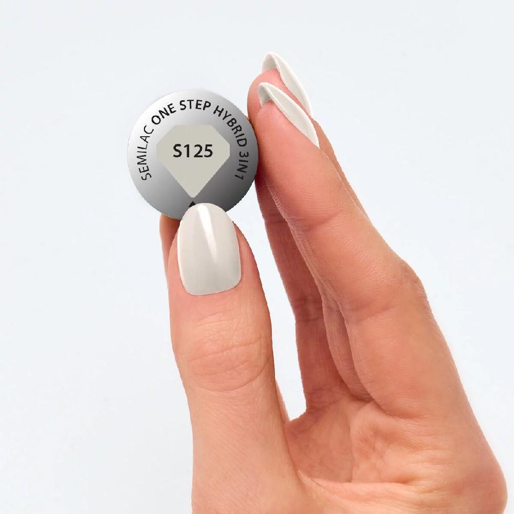 Semilac S125 LIGHT DUSTY GREY - Semilac STEP ONE Hybrid 3IN1 / Gel Polish 5 Ml ONE STEP