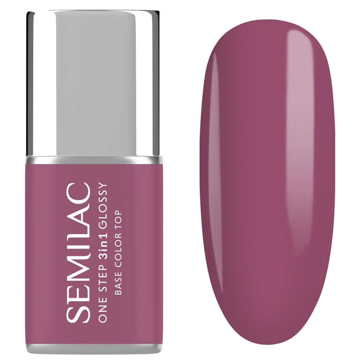 semilac S205 Purple Beige - Semilac STEP ONE Hybrid 3IN1 Gel / Hybrid Nail Polish ONE STEP