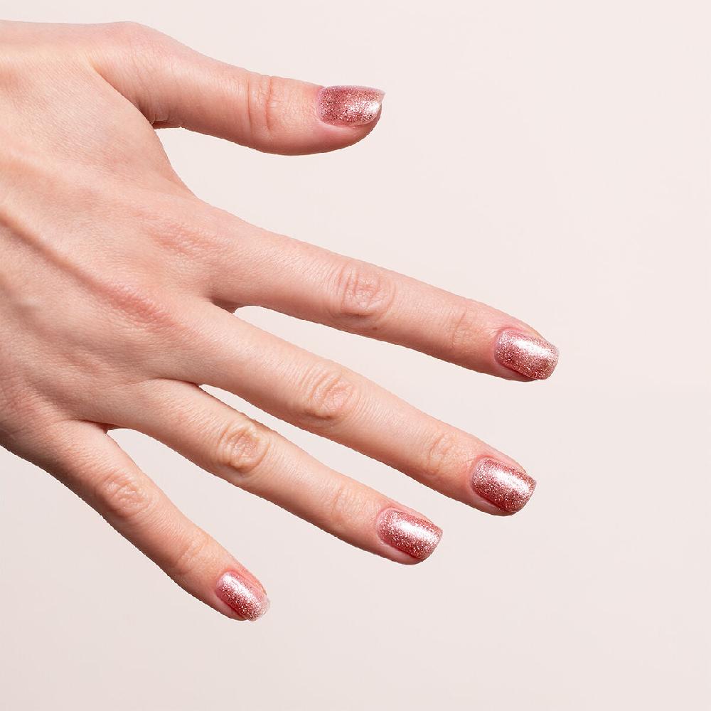 Semilac S250 Glitter Pink - Semilac STEP ONE Hybrid 3IN1 Gel / Hybrid Nail Polish ONE STEP