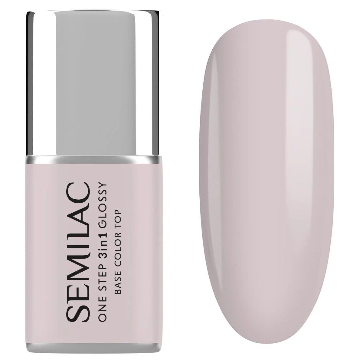 semilac S610 Barely Pink - Semilac STEP ONE Hybrid 3IN1 Gel / Hybrid Nail Polish ONE STEP
