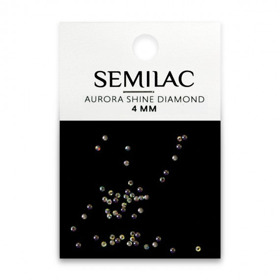 semilac Semilac AURORA SHINE DIAMOND 4MM - Nail Art Decorations 50 PCS Nail Art