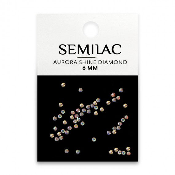 semilac Semilac AURORA SHINE DIAMOND 6MM - Nail Art Decorations 50 PCS Nail Art