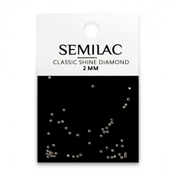 semilac Semilac CLASSIC SHINE DIAMOND 2MM - Nail Art Decorations 50 PCS Nail Art