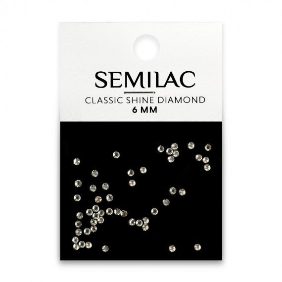 semilac Semilac CLASSIC SHINE DIAMOND 6MM - Nail Art Decorations 50 PCS Nail Art