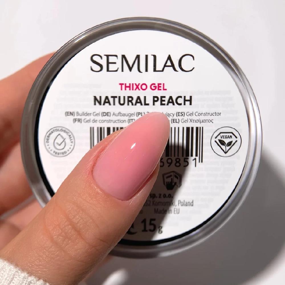 Semilac Semilac Jelly Builder Gel Thixo Gel Natural Peach 0.53 Oz Gel Nail Polish