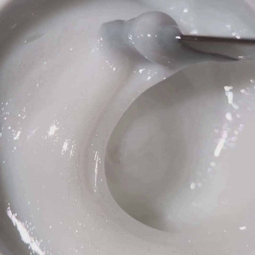 Semilac Semilac Jelly Builder Gel Thixo Gel Sparkle White 0.53 Oz Gel Nail Polish