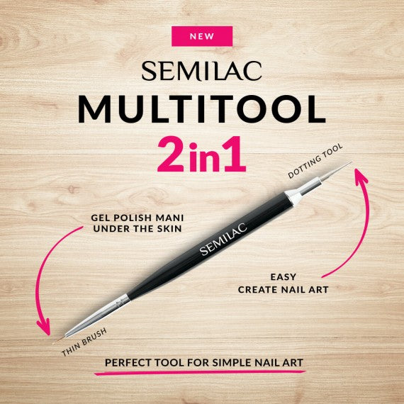 Semilac Semilac MULTITOOL 2in1 - 0 6mm/1 3mm Nail Tools