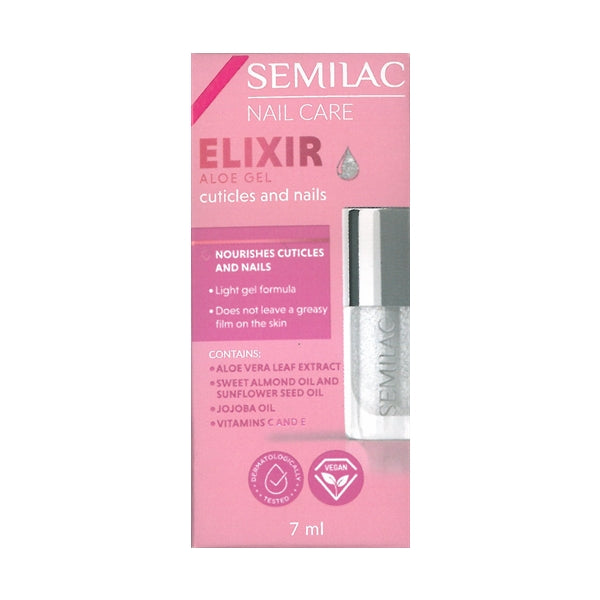 Semilac Semilac Nail Care Gel Elixir With Aloe 7 Ml Gel Nail Polish