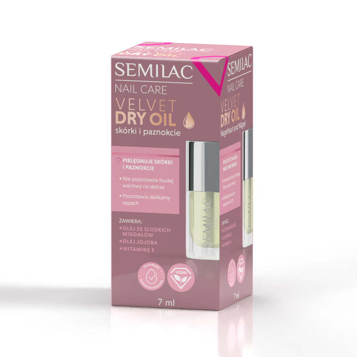 semilac Semilac Nail Care Velvet Dry Oil for Nails and Cuticles 7 ml Gel Nail Polish