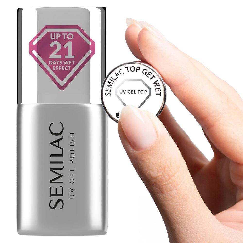 Semilac Semilac Top Get Wet - Super Shiny UV Gel / Hybrid Nail Polish UV Hybrid Top