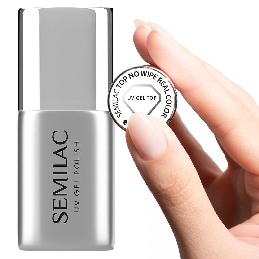 Semilac Semilac Top No Wipe REAL COLOR 7ML UV Hybrid Base/Top