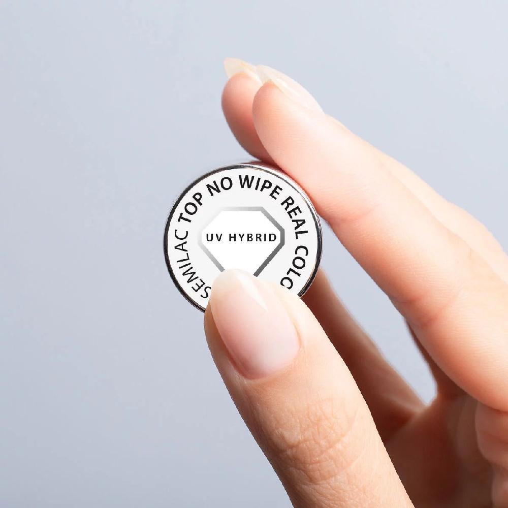 Semilac Semilac Top No Wipe REAL COLOR 7ML UV Hybrid Base/Top