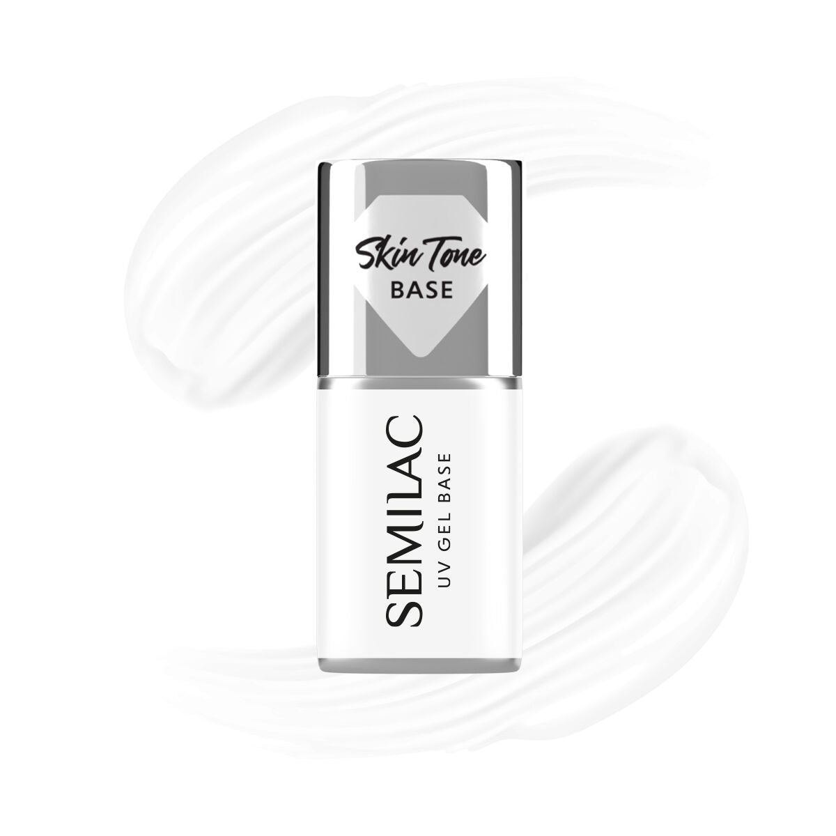 Semilac Skin Tone Cover BASE Coconut Cream - Semilac Soak Off Gel / Hybrid Nail Polish UV Hybrid Base/Top