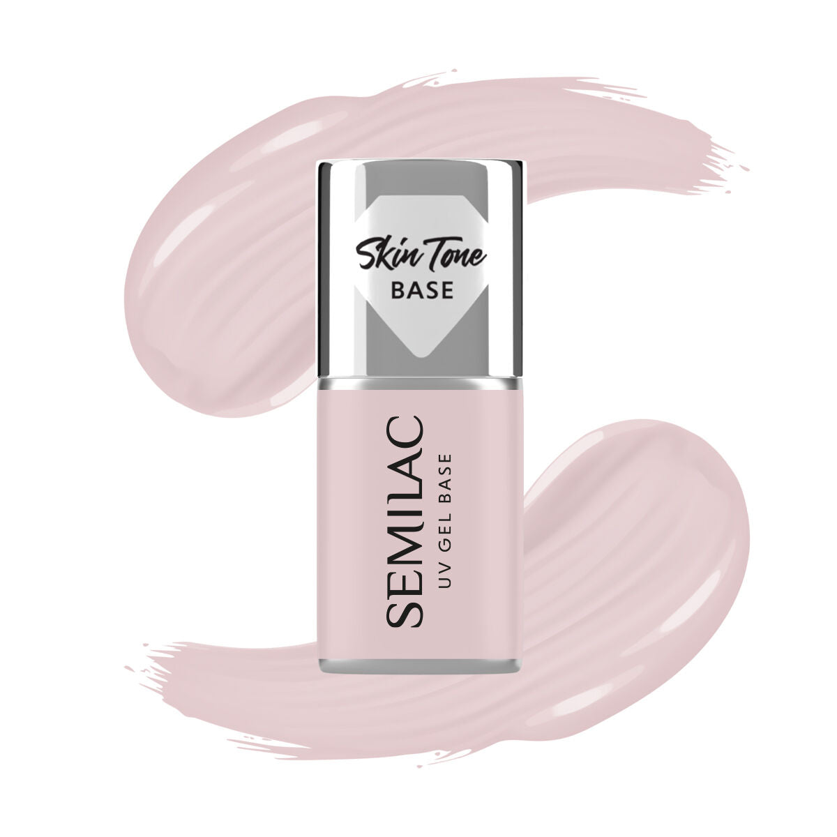 semilac Skin Tone Cover BASE Ecru - Semilac Soak Off Gel / Hybrid Nail Polish UV Hybrid Base/Top