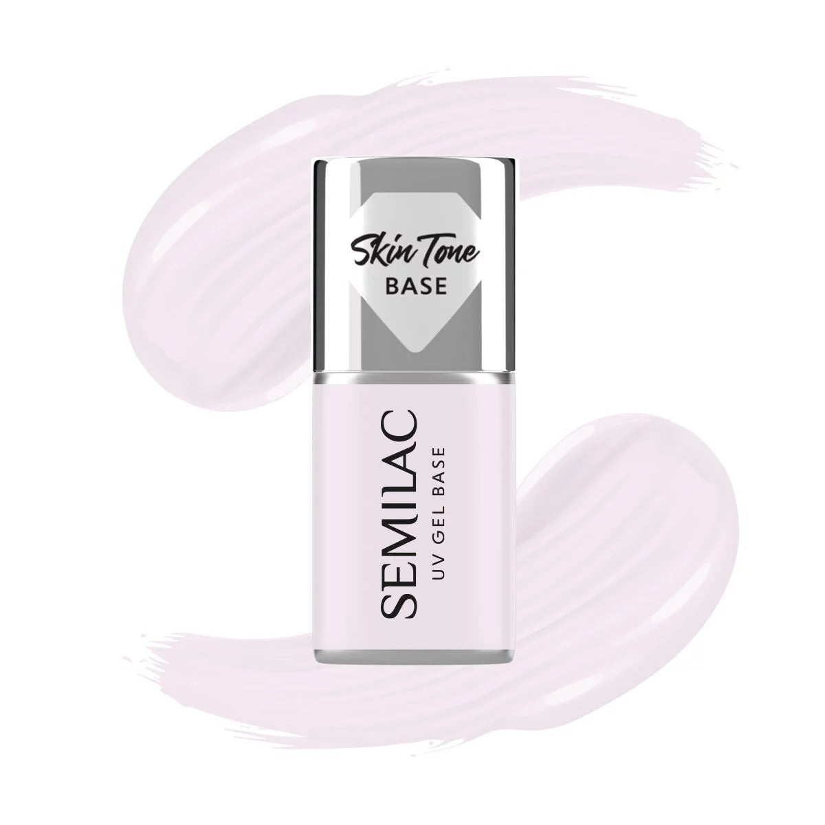 semilac Skin Tone Cover BASE Milky Pink - Semilac Soak Off Gel / Hybrid Nail Polish UV Hybrid Base/Top