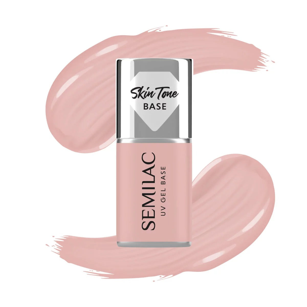 semilac Skin Tone Cover BASE Pale Beige - Semilac Soak Off Gel / Hybrid Nail Polish UV Hybrid Base/Top