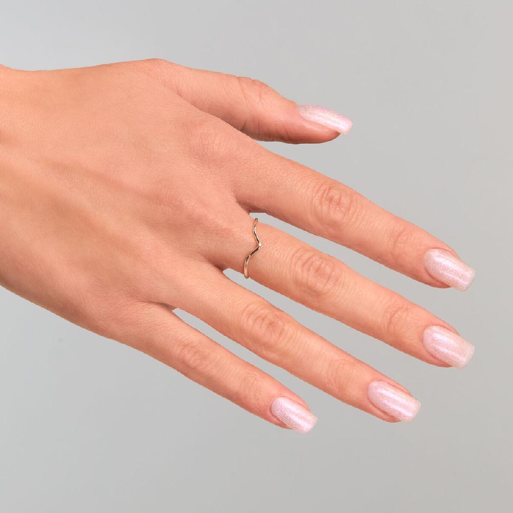 Semilac T17 Semilac Top No Wipe Sparkling Pink - Semilac Soak Off Gel / Hybrid Nail Polish UV Hybrid Top