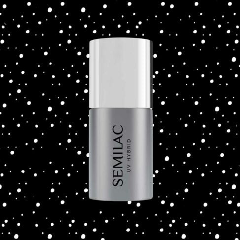 Semilac T19 TOP NO WIPE WHITE SPRINKLES Semilac - Soak Off Gel / Hybrid Nail Polish UV Hybrid Top