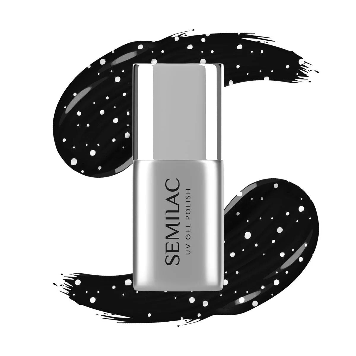 semilac T19 TOP NO WIPE WHITE SPRINKLES Semilac - Soak Off Gel / Hybrid Nail Polish UV Hybrid Top