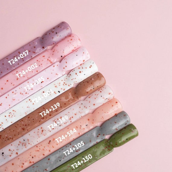 Semilac T24 TERAZZO Semilac Top No Wipe 7ml - Soak Off Gel / Hybrid Nail Polish UV Hybrid Top