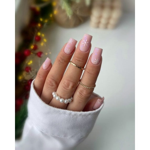 Semilac T29 SNOW FLOE Semilac Top No Wipe Matte 7ml - Soak Off Gel / Hybrid Nail Polish UV Hybrid Top