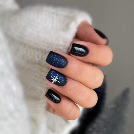 Semilac T29 SNOW FLOE Semilac Top No Wipe Matte 7ml - Soak Off Gel / Hybrid Nail Polish UV Hybrid Top