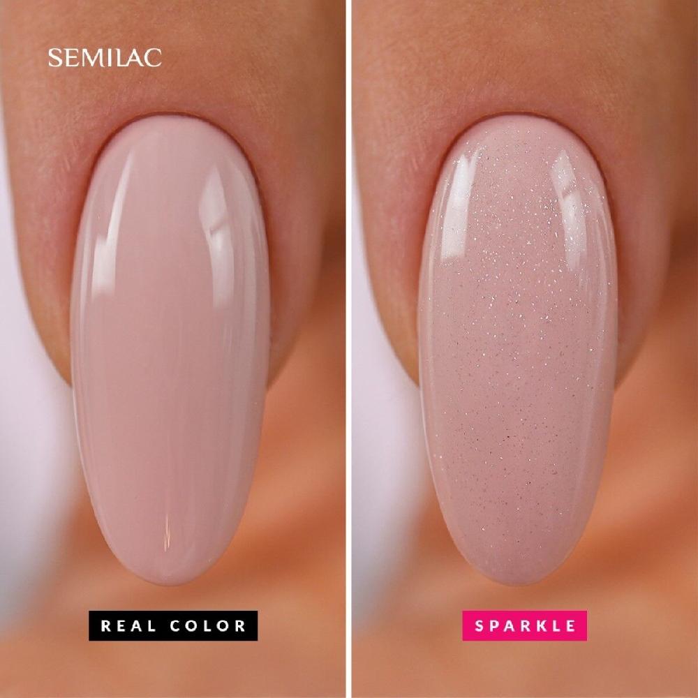 Semilac Top No Wipe SPARKLE DIAMOND - Soak Off Gel / Hybrid Nail Polish UV Hybrid Top