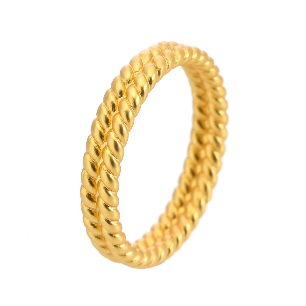 sence copenhagen Amelie Ring - Matt gold plated size 7