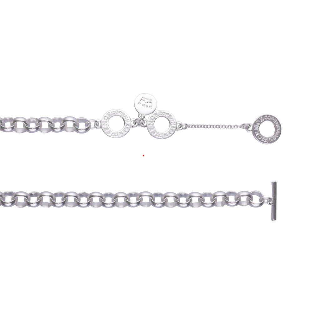 Sence Copenhagen Berry Necklace Black Agate Matt Silver Plated