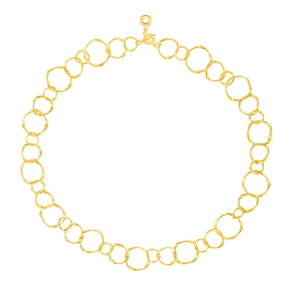 sence copenhagen Diva Necklace - Matt gold plated - 82 CM