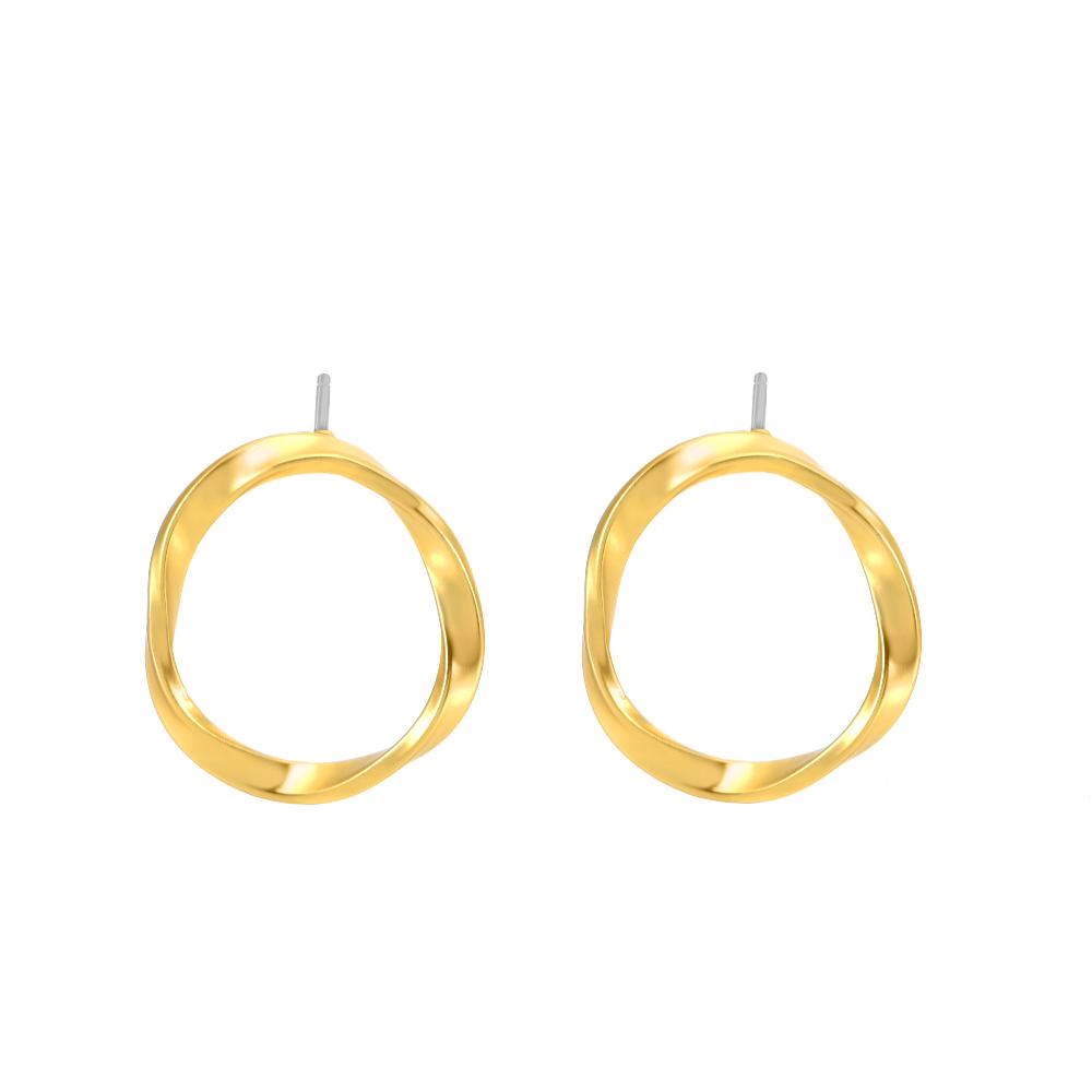 sence copenhagen Diva Stud earrings - Matt gold plated