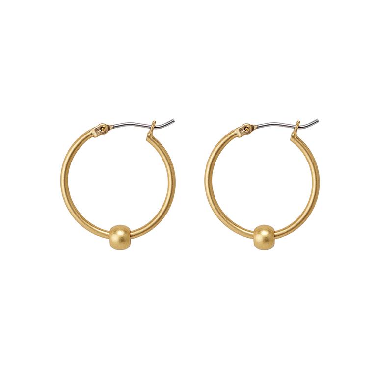 sence copenhagen Essentials Be A Star earrings matt gold plated - 2 CM