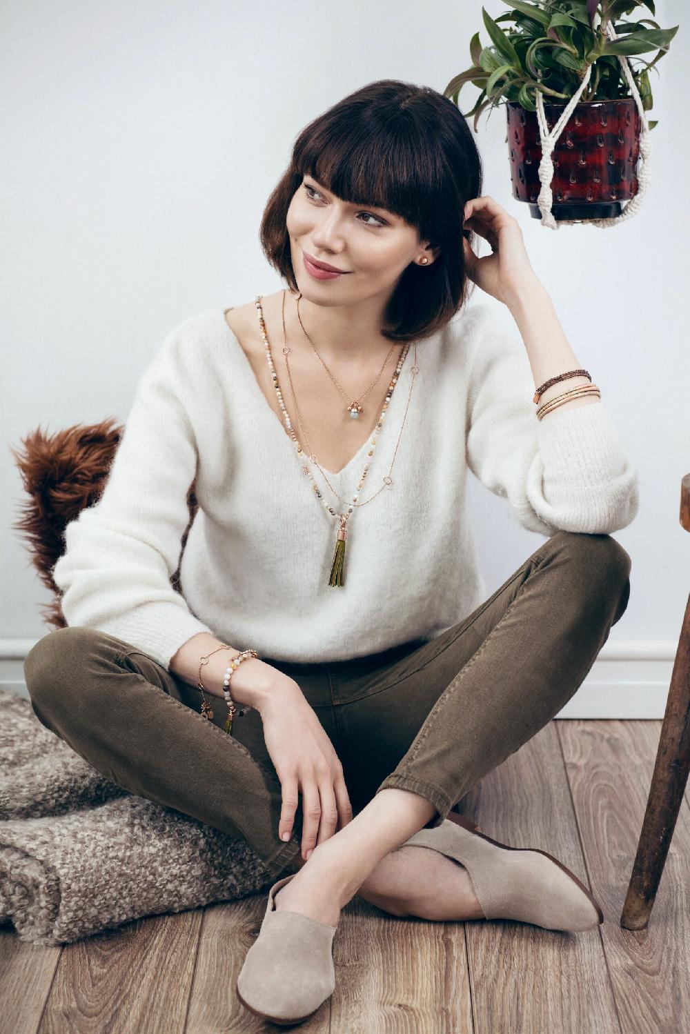 Sence Copenhagen Essentials Be Creative Kugel Stecker Ear Studs Matt Rose Gold Plated