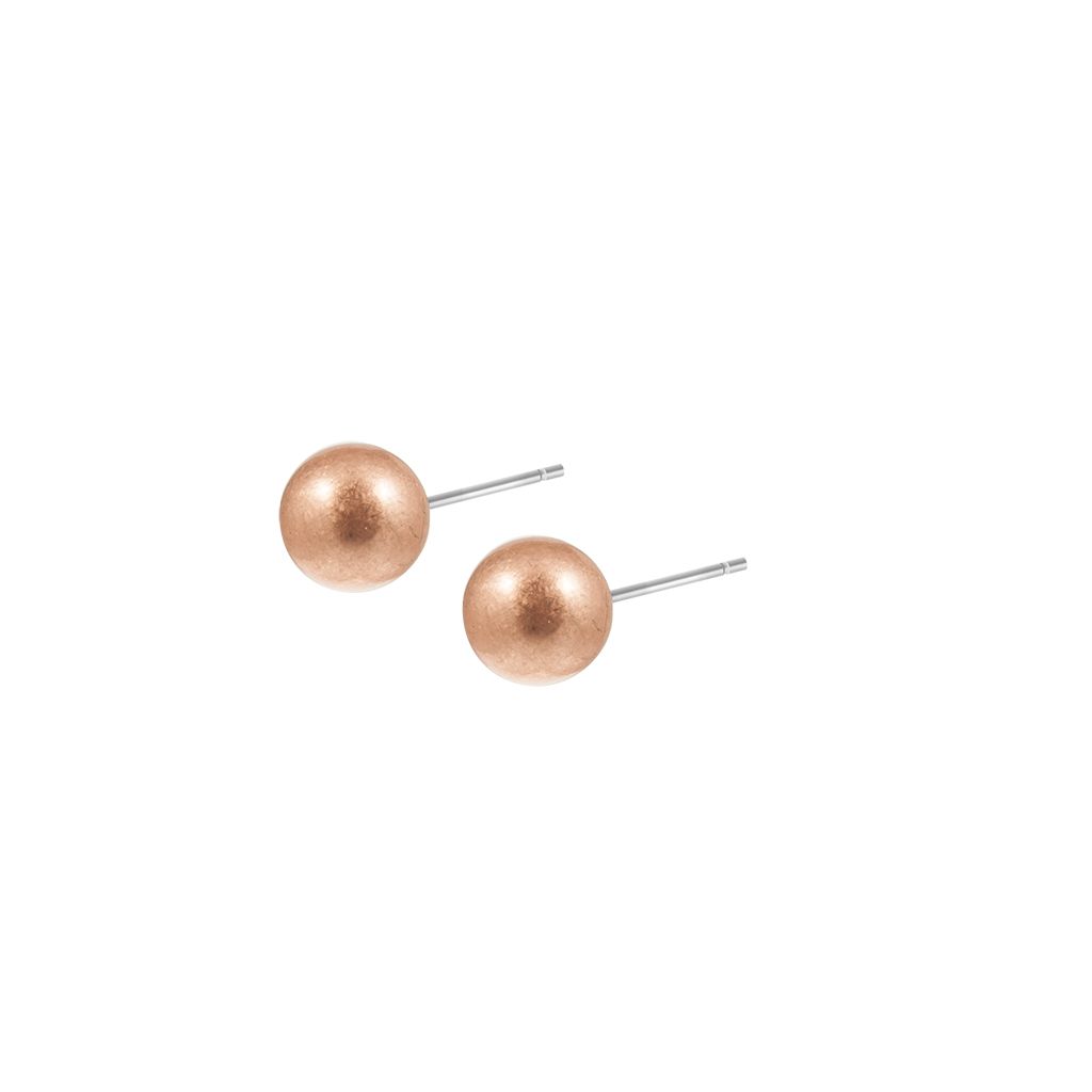 sence copenhagen Essentials be Creative Kugel Stecker ear studs matt rose gold plated