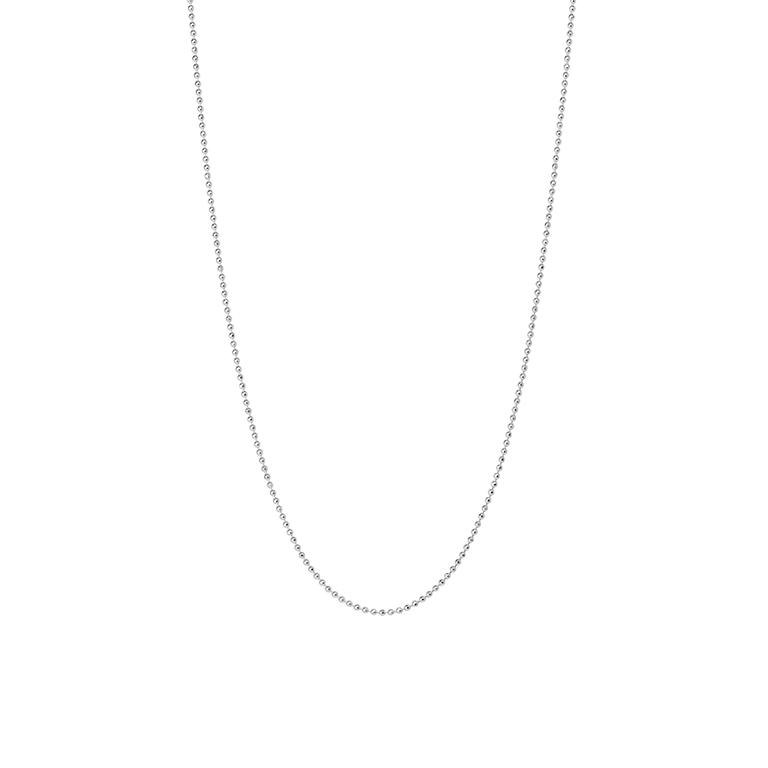sence copenhagen Essentials Beads necklace matt silver plated - 90 CM