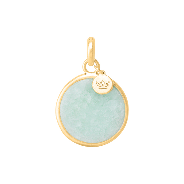 sence copenhagen Essentials charm Disc Aquamarine matt gold plated sence copenhagen Essentials charm Disc Aquamarine matt gold plated