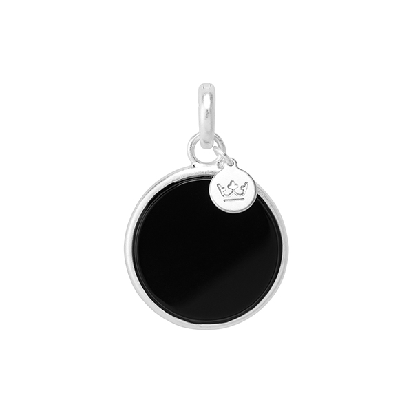sence copenhagen Essentials charm Disc Black Agate matt silver plated sence copenhagen Essentials charm Disc Black Agate matt silver plated