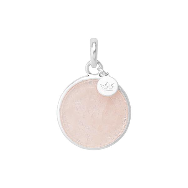 sence copenhagen Essentials charm Disc Rose Quartz matt silver plated sence copenhagen Essentials charm Disc Rose Quartz matt silver plated