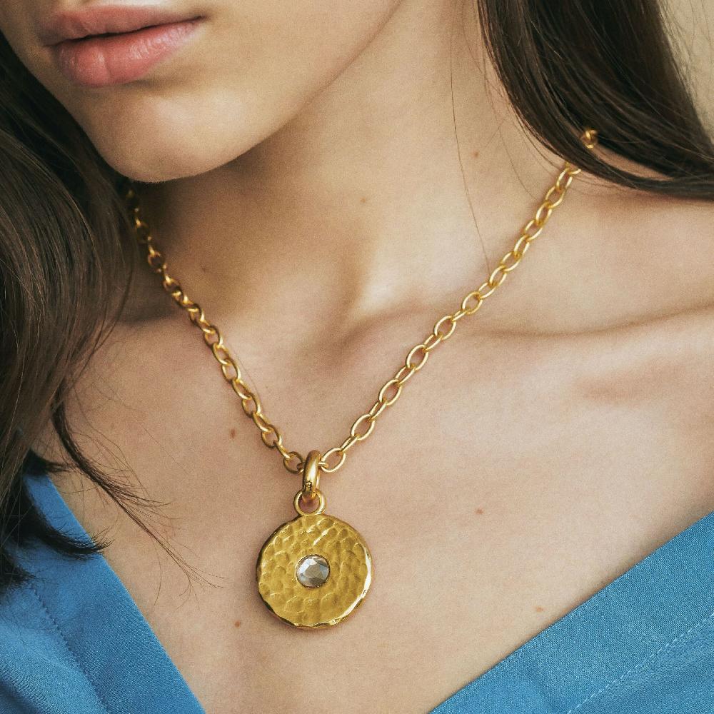 Sence Copenhagen Essentials Charm Grade A Glass Matt Gold Plated